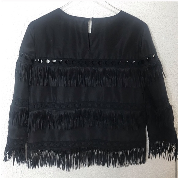 CHELSEA & VIOLET | Fringe Blouse - Picture 4 of 5